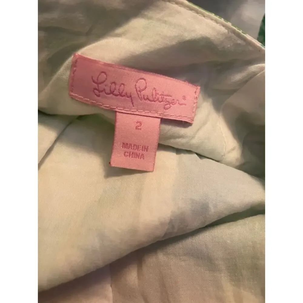 Lilly‎ Pulitzer Size 2 Spaghetti Strap Sundress Pandamonium Pattern